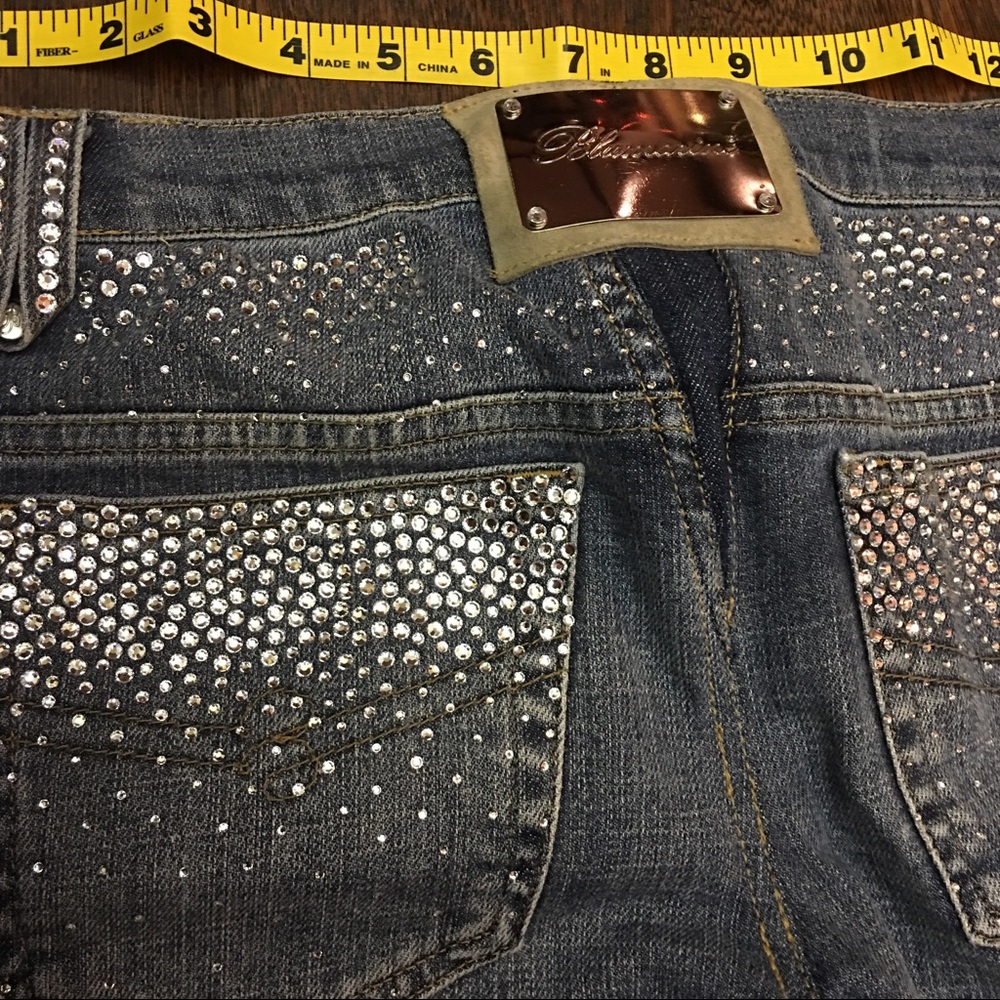 $1255 Blumarine 🕊Swarovski Covered Jeans 👖 ❤️ FR - Picture 8 of 8